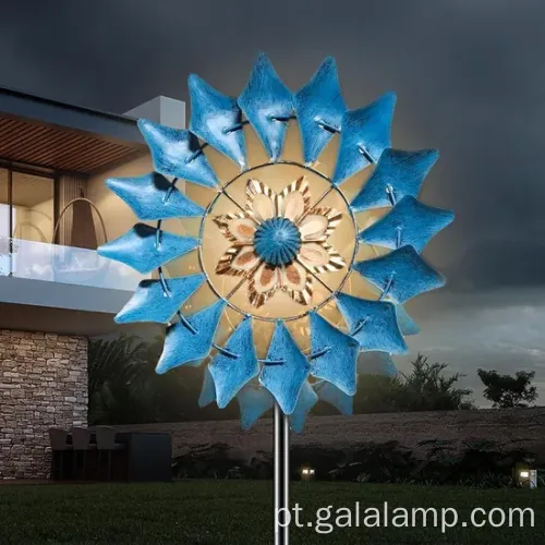 Girador de vento solar colorido